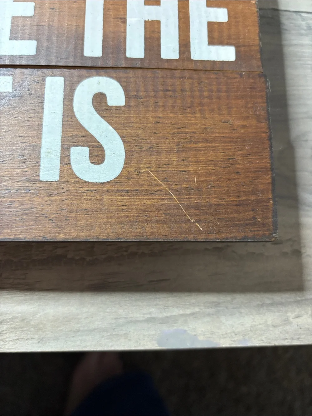 Rustic wooden 'Home Is Where The Heart Is' Wall Sign with metal accent